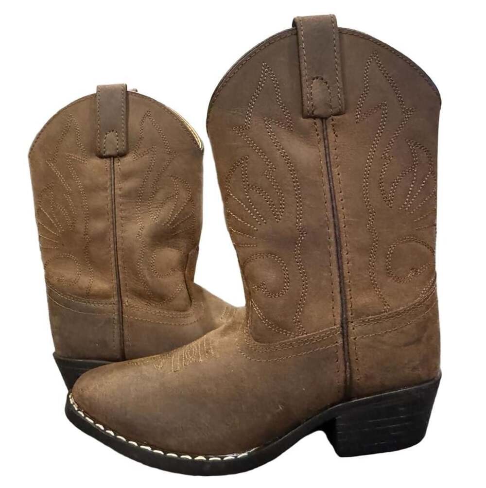 Youth

Masterson Boot Co. Cowboy Boots Size 1 D Brown Leather Western